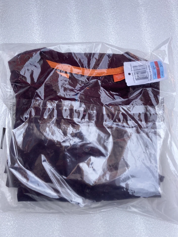 Tallia Sport Mens Shirt Burgundy Red Large L Henley Paisley Long Sleeve 104