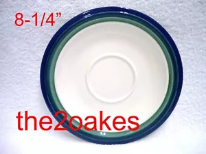 Pfaltzgraff OCEAN BREEZE Under Plate Tray Round Gravy Boat Blue Teal Green USA - Picture 1 of 3