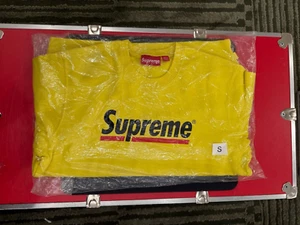 Supreme Felpa Girocollo Sottoline Giallo Nero Rosso - Small - Foto 1 di 4