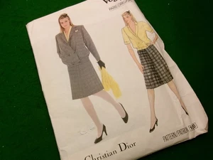 Christian Dior Vogue Paris Original sewing pattern #1030 jacket skirt blouse S12 - Picture 1 of 2
