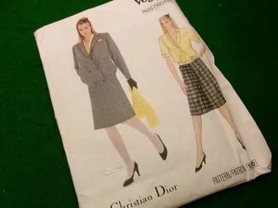 Christian Dior Vogue Paris Original sewing pattern #1030 jacket skirt blouse S12 - Image 1 of 2