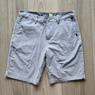 Quiksilver Amphibian Shorts Mens 30 Gray 4 Way Stretch Boardwalk Hybrid Casual - Image 1 of 4