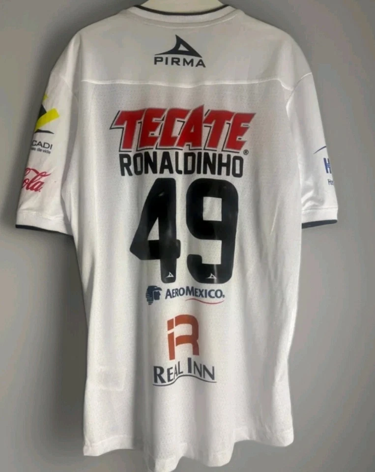 Brazil RONALDINHO Queretaro Liga MX RARE Jersey Soccer Brazil LARGE - Image 1 of 4
