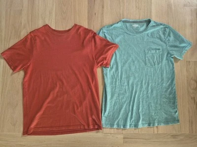 Boys Old Navy Crew Neck T Shirts Sz 18 XXL Lot Of Two Green, Orange - Image 1 of 3
