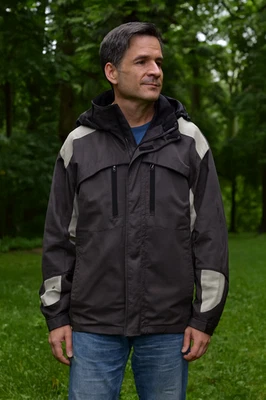 Chaqueta Parka IZOD Performance Hombres XXL Capucha Desmontable Aislada Peso Pesado Forrada ** Foto 1 de 4