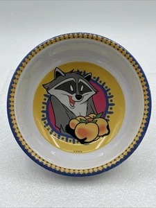 Vintage Disney Pocahontas Meeko Waschbär Zak Designs Inc. Melamin Schüssel 5,5 x 2 Zoll - Bild 1 von 8