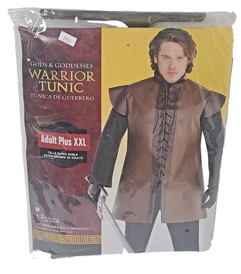 Disfraz de fiesta túnica guerrera para hombre - adulto talla grande, marrón - 1 pieza Foto 1 de 2