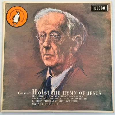 SXL 6006 - Gustav Holst The Hymn Of Jesus Adrian Boult  LPO, BBC Symphony Decca - Image 1 of 4
