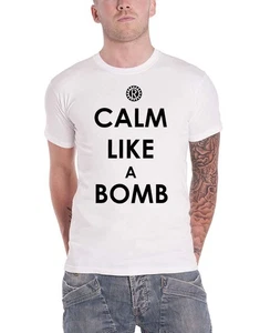 Rage Against The Machine T-Shirt Calm Like A Bomb Band Logo Official Herren weiß - Bild 1 von 5