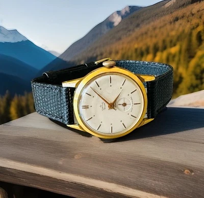 Vintage Smiths Deluxe 15 Jewels With Sub Dial GWO GB Men's Wristwatch - Image 1 of 4