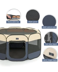 A4 Pet Dog Playpen for Medium Dogs, Portable Pet Playpen, Dog Pen Indoor outdoor - Picture 1 of 8
