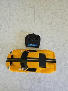Vintage NIKKO Ford GT R/C Car 1/16 Scale Yellow-Motor Runs, RC Does Not - Used - Picture 1 of 4