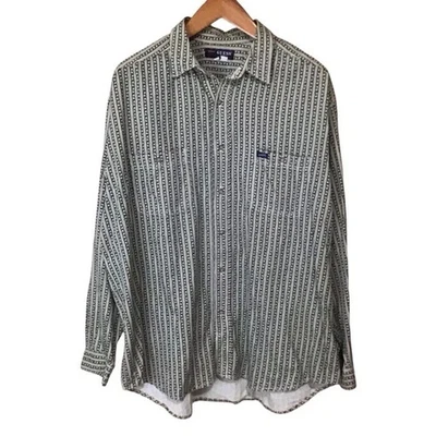 Vintage Guess by Georges Marciano Striped Cotton Button Up Shirt XL USA 90's - Image 1 of 4