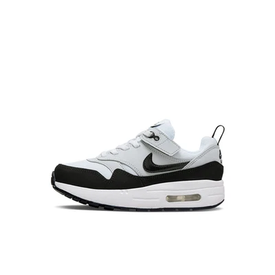 Nike Air Max 1 Easyon para niños pequeños blanco/negro-platino puro (DZ3308 106) Foto 1 de 4