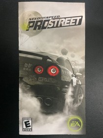 Need For Speed Pro Street PSP PlayStation Portable Instruction Manual Only