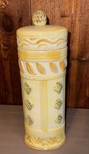 Vintage Oval Pasta Spaghetti Storage Container~Artichoke~EUC - Picture 1 of 10