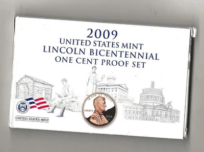 2009 s 4-piece Lincoln Bicentennial one cent proof set - Image 1 of 3