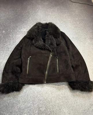 AVANT GARDE IF SIX WAS NINE STYLE JAPANESE SHEEPSKIN JACKET FUR HOOD Y2K - Image 1 of 4