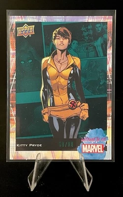 2024 Upper Deck Women Of Marvel Kitty Pride Green /99 - Image 1 of 2