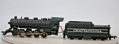TYCO HO Scale 0-8-0 Chattanooga Steam Locomotive Engine 638 & Tender 1:87 Gauge - Image 1 of 4