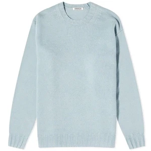 AURALEE Maglione Maglia Merino Francese Uomo Taglia 4 Morbido Leggero Lana Lavata - Foto 1 di 5