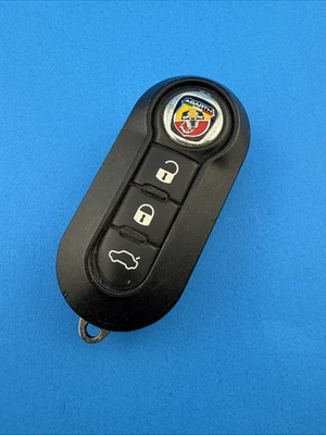 USED FIAT ABARTH OEM FLIP KEY REMOTE TRANSMITTER LTQFI2AM433TX - TESTED - Image 1 of 3