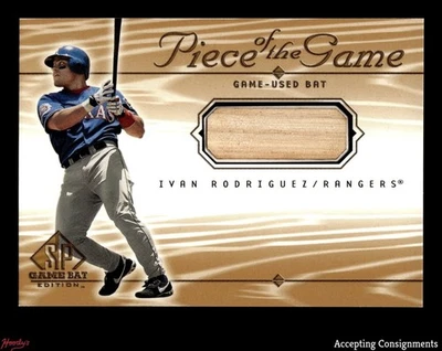 2001 SP Game Bat Edition Piece of the Game #IR Ivan Rodriguez GAME-USED BAT - Image 1 of 2