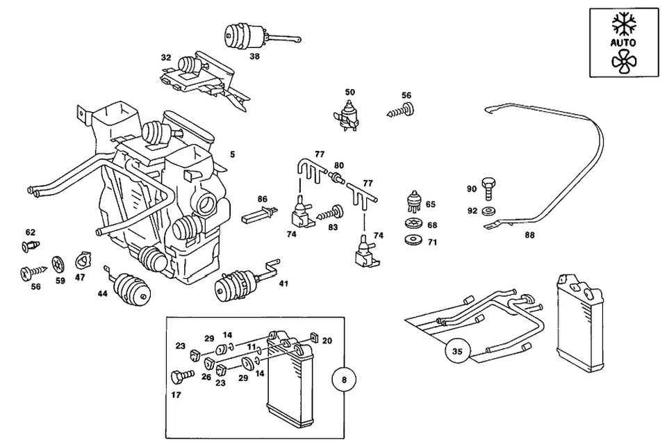 Interruptor de temperatura original Mercedes-Benz 003-820-24-10 Foto 1 de 1