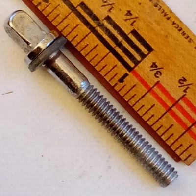 Gretsch? 1+ 4.3cmT-Rod Caja / Tom Tambor 12-24 Tension-Lug-Screw 60s Round Badge - Image 1 of 2