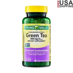 Green Tea Extract 500mg Veg Capsules Antioxidant Support Weight Loss 60 Count US - Picture 1 of 9
