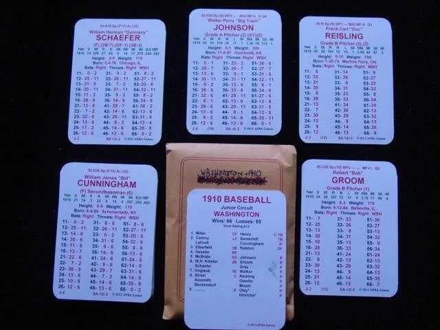 1910 APBA : NEW YORK HIGHLANDERS  Baseball Team Set : 25 players cards (2012) - Image 1 of 1