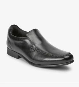 NEXT Black Leather Loafers/School shoes, Size 2 - Picture 1 of 5