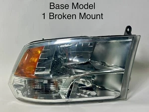 2015 2016 2017 2018 Ram 1500 Chrome Halogen Headlight Right Passenger OEM TESTED - Picture 1 of 5