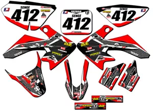 2004-2012 CRF 50 PODIUM Red Senge Graphics Kit Compatible with Honda - Foto 1 di 10