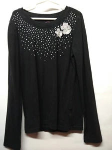 Faded Glory Girls Long Sleeve Shirt Lg (10-12) 045 - Picture 1 of 4