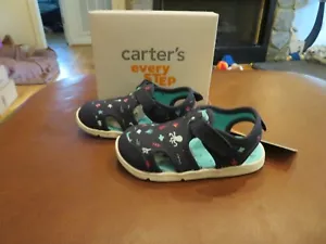NWT Infant Boys Sea Creature Print Carter's Drew Sandals, 3 - Picture 1 of 3