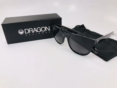 NEW DRAGON DR516S 001 Jet Black MIX Sunglasses with Grey Lenses - Image 1 of 4
