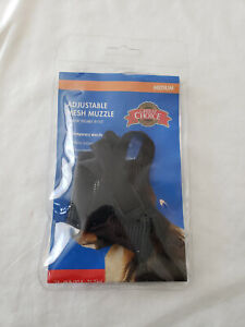 New PetSmart Great Choice Pet Dog Muzzle 24 to 48 lb 6" Black Mesh Beagle, Etc