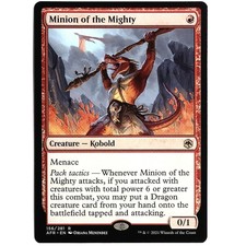 Minion of the Mighty - M/NM Red Creature Kobold Rare CCG TCG MTG AFR Adventures