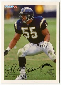 Fleer #409 Junior Seau San Diego Chargers 1994 - Imagen 1 de 2