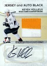 2009-10 ITG Heroes and Prospects Jersey Auto Black #MAKV Kevin Veilleux