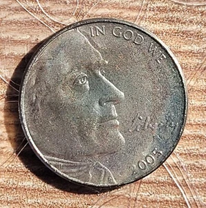 2005 P Jefferson Nickel ( OIV ) Struck thru Grease UNC. Pair ( 2 coin lot). - Picture 1 of 7