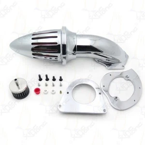 Bullet Spike Air Cleaner Intake Kits For 95-12 Kawasaki Vulcan 800 Chrome - Picture 1 of 5