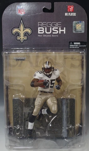 McFARLANE REGGIE BUSH NEW ORLEANS SAINTS SPORTS PICKS FIGURE FOOTBALL MIB Cover
