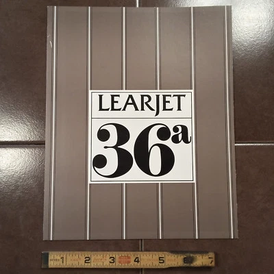 Folleto de ventas original Gates Learjet 36A, triple, 8 x 10" Foto 1 de 4