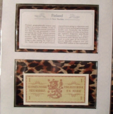 *Most treasured Banknotes Finland 1963 1 Markka P 98.a28 UNC Rossi - Törnroth AI - Image 1 of 4