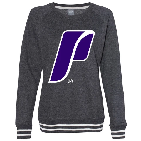 Venley Official NCAA University of Portland Women's Sweatshirt w/ Striped Edges Cover