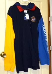 TOMMY HILFIGER LIGHT WEIGHT SWEATSHIRT WITH HOOD XXL - Picture 1 of 2