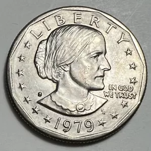 1979 S Susan B Anthony $1 One Dollar Coin San Francisco Good to Great Condition - Picture 1 of 2
