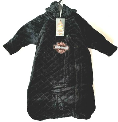 Harley Davidson® Infant Baby Boys Velour Pram Winter Snowsuit Jacket Blanket  - Image 1 of 3